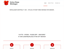 Tablet Screenshot of extraplassminilager.no